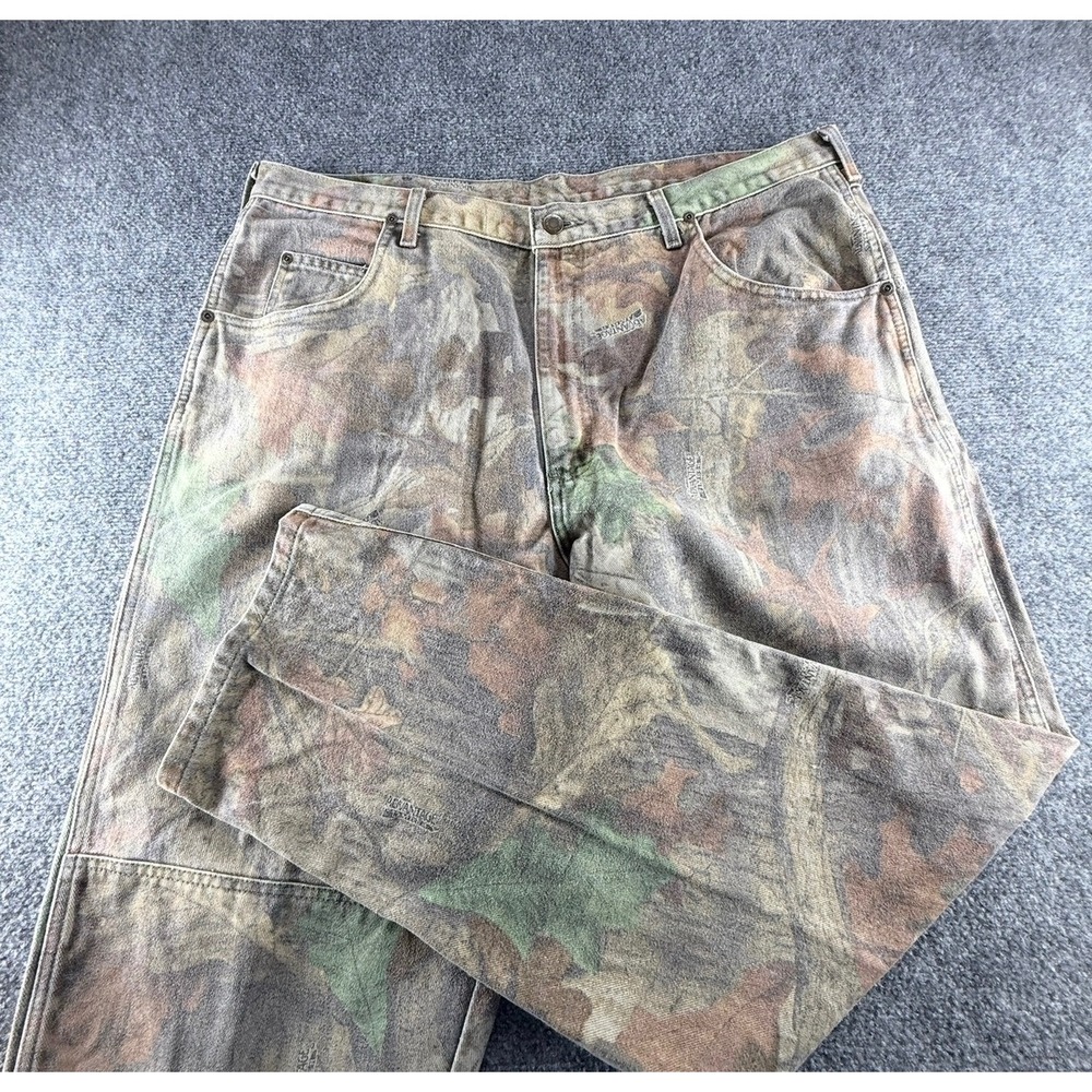 Wrangler Advantage Timber Camo Pants Mens 40x32 Straight Leg Cotton 97GRITM